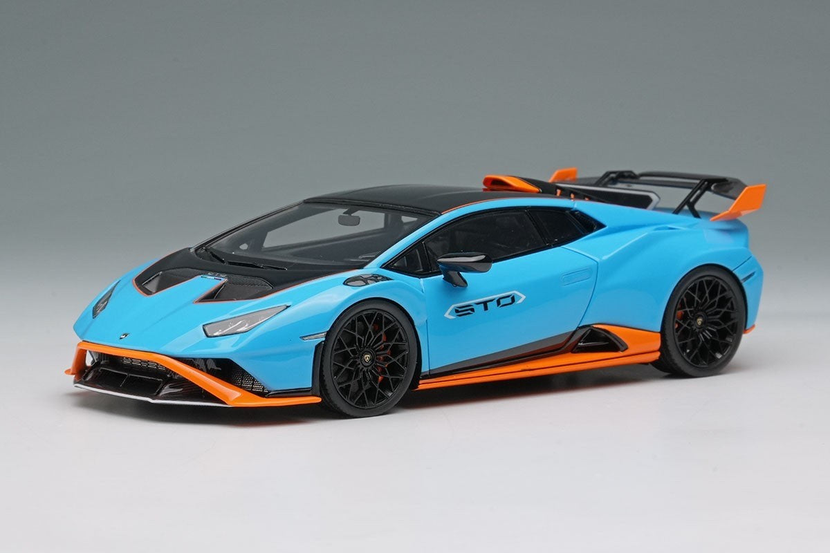 Make Up EIDOLON EM737A 1/43 Lamborghini Huracan STO 2021 Blue/Orange Resin