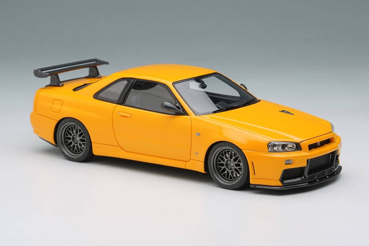 Make Up EIDOLON EM681C 1/43 Mine's BNR34 GT-R Built By Legends Yellow