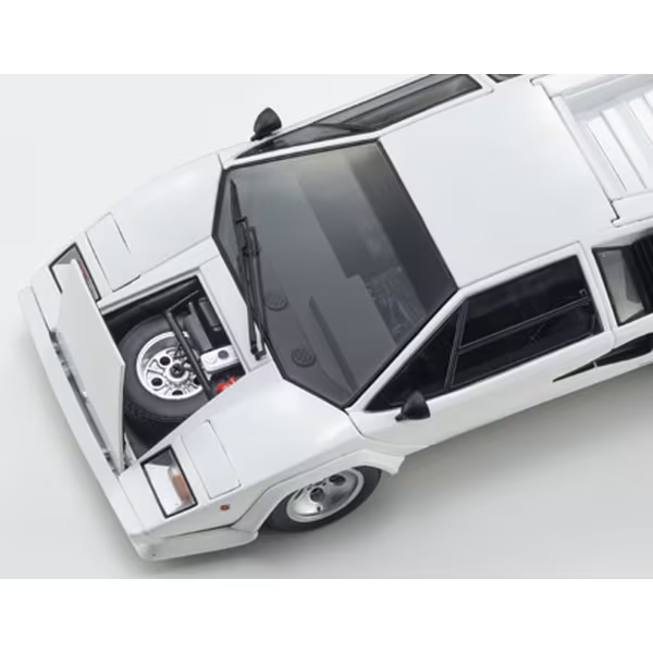 Kyosho KS08320WFL 1:18 Lamborghini Countach LP400S White Diecast Model Car