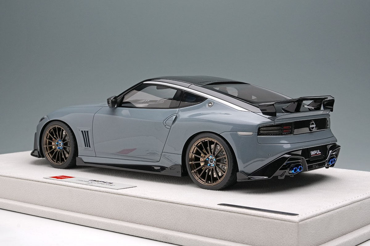 Make Up EIDOLON EML194D 1/18 IMPUL Fairlady Z 2023 Gray Black Resin Limited 60ps