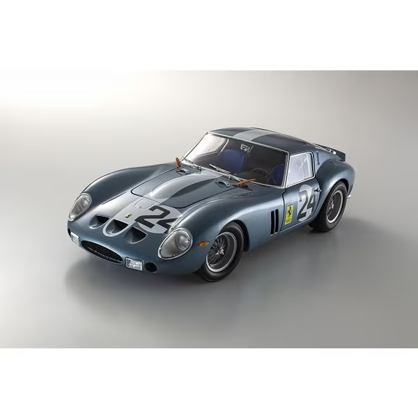Kyosho KS08438D 1/18 Ferrari 250 GTO 1962 Sebring #24 Blue Die-Cast Model