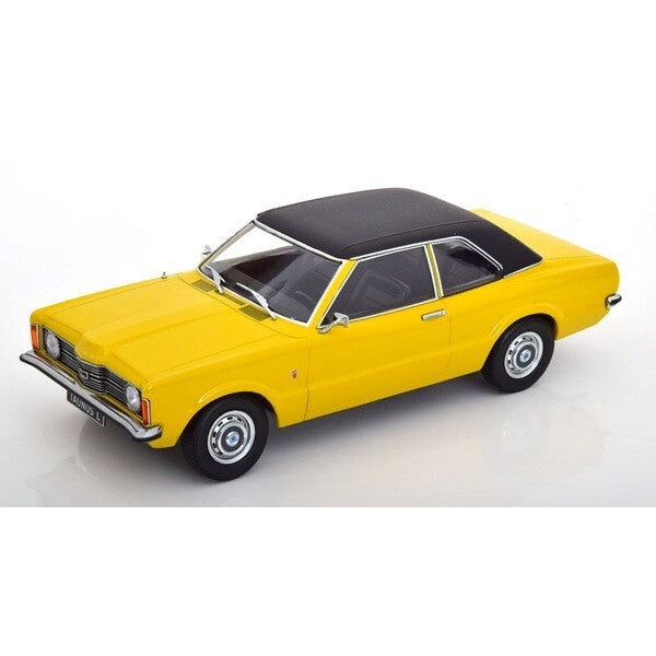 KK scale KKDC180973 1/18 Ford Taunus L Sedan 1971 Yellow/Black Die-cast