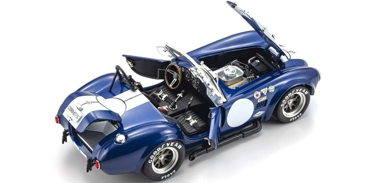 Kyosho KS08048BLMW 1/18 Shelby Cobra 427 S/C 1965 Blue White Stripe