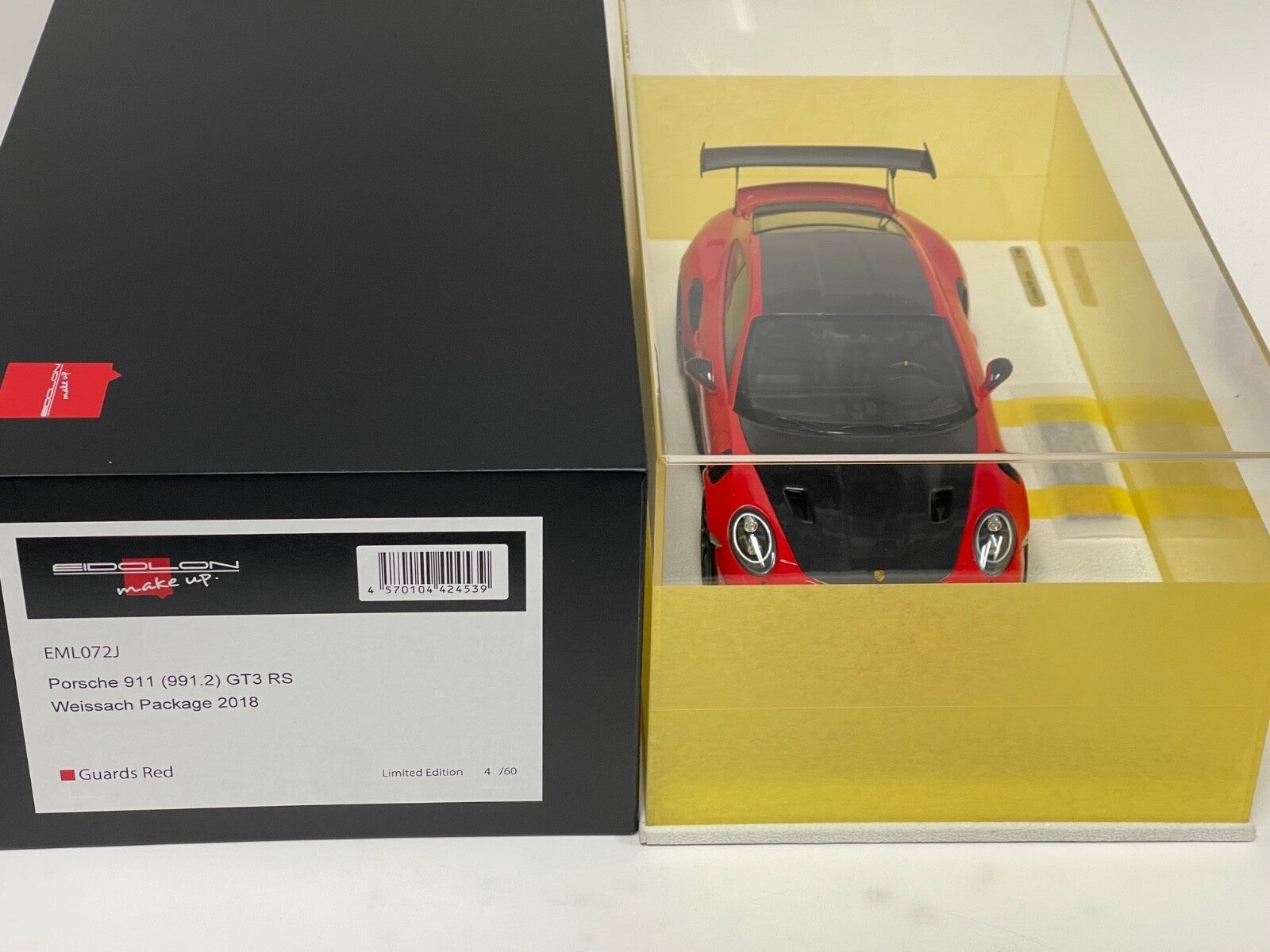 1:18 Porsche 911 (991.2) GT3 RS Weissach Package 2018  - Make Up EIDOLON EML072J