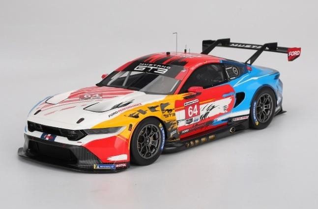 Top Speed TS0602 1/18 Ford Mustang GT3 2024 IMSA Laguna Seca #64 Multimatic