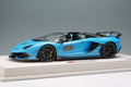 Make Up EIDOLON EML030H 1/18 Lamborghini Aventador SVJ 63 Roadster 2019 Blue