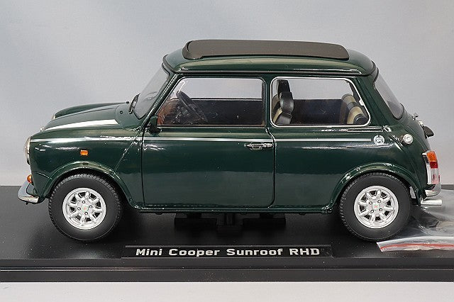 KK Scale KKDC120071R 1/12 Mini Cooper Sunroof Dark Green RHD Diecast