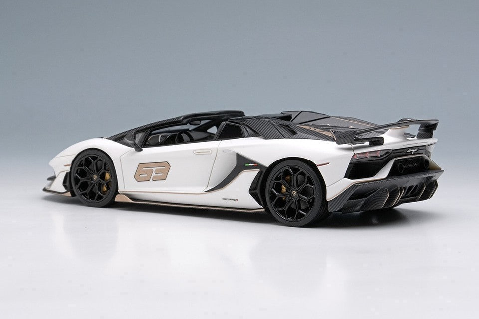 EIDOLON EM517F 1/43 Lamborghini Aventador SVJ 63 Roadster 2019 Bianco Phanes