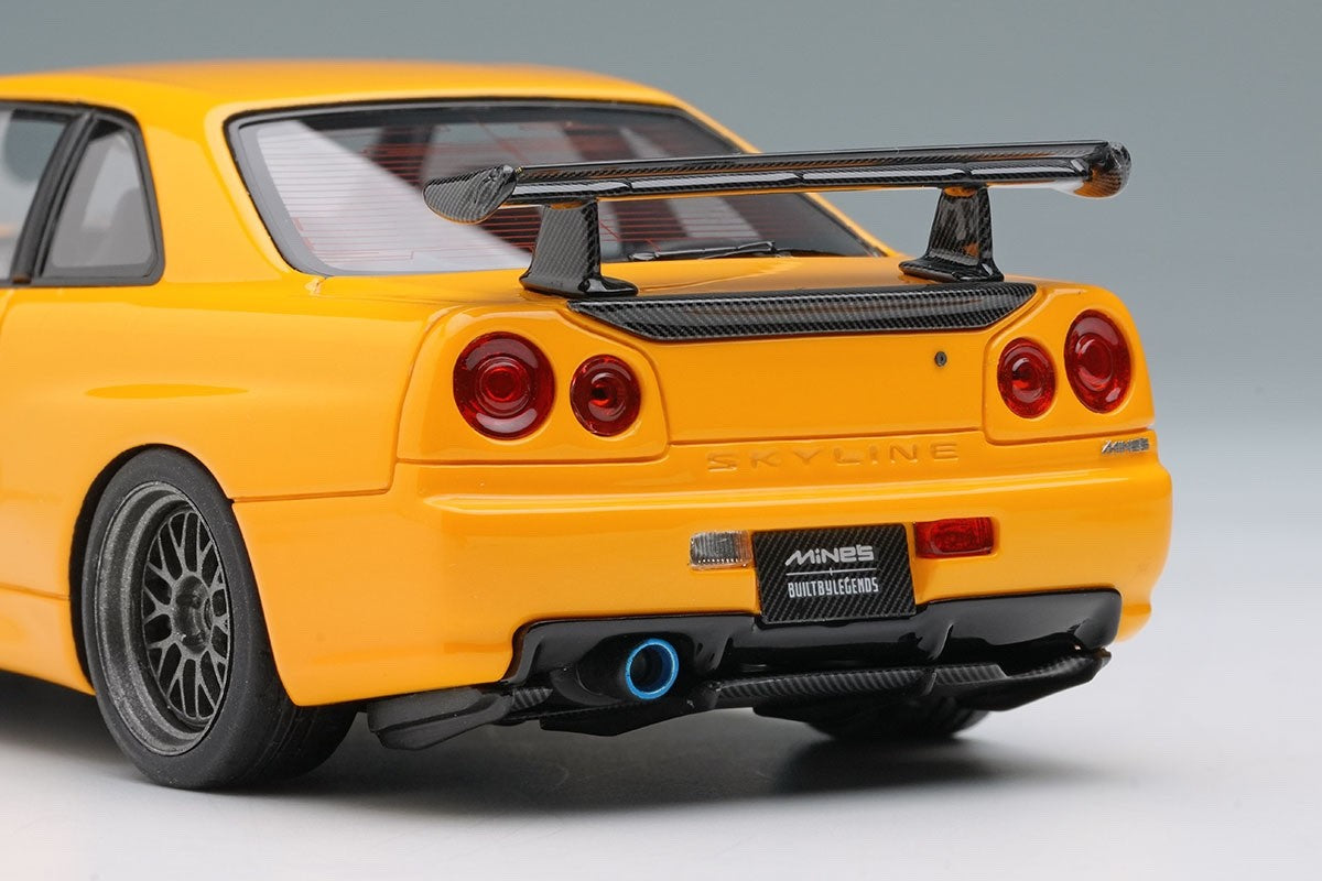 Make Up EIDOLON EM681C 1/43 Mine's BNR34 GT-R Built By Legends Yellow