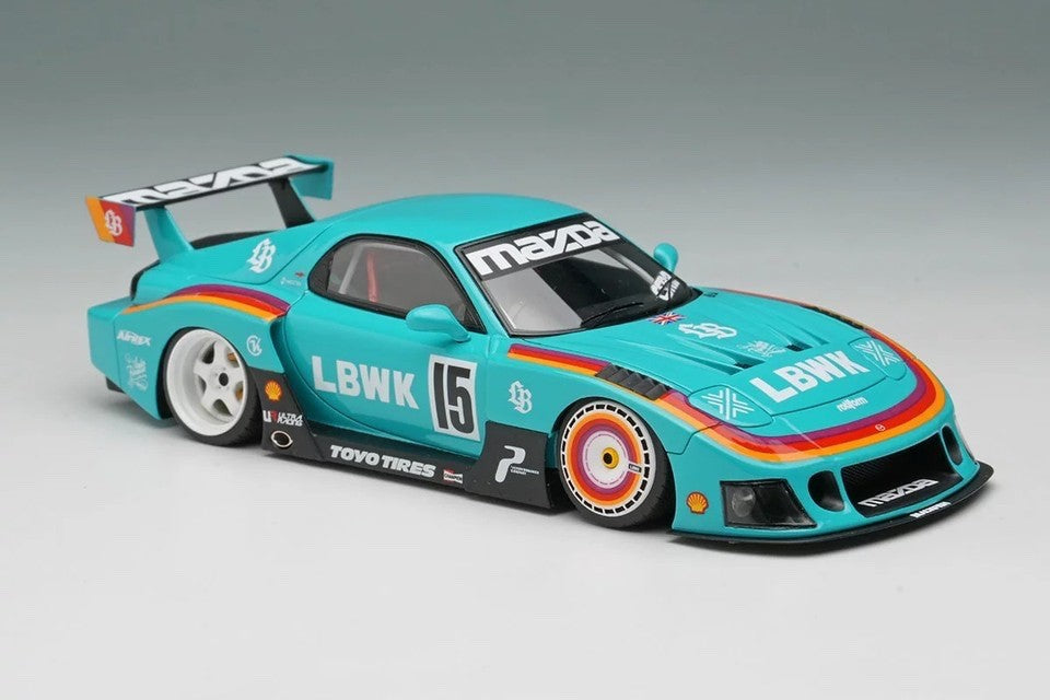 Make Up EIDOLON LB028C 1/43 LB-Super Silhouette Mazda FD3S RX7 Mint Green Resin