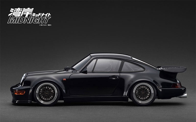 Ignition Model IG3593 1/18 Porsche 964 Blackbird Wangan Midnight Black Resin