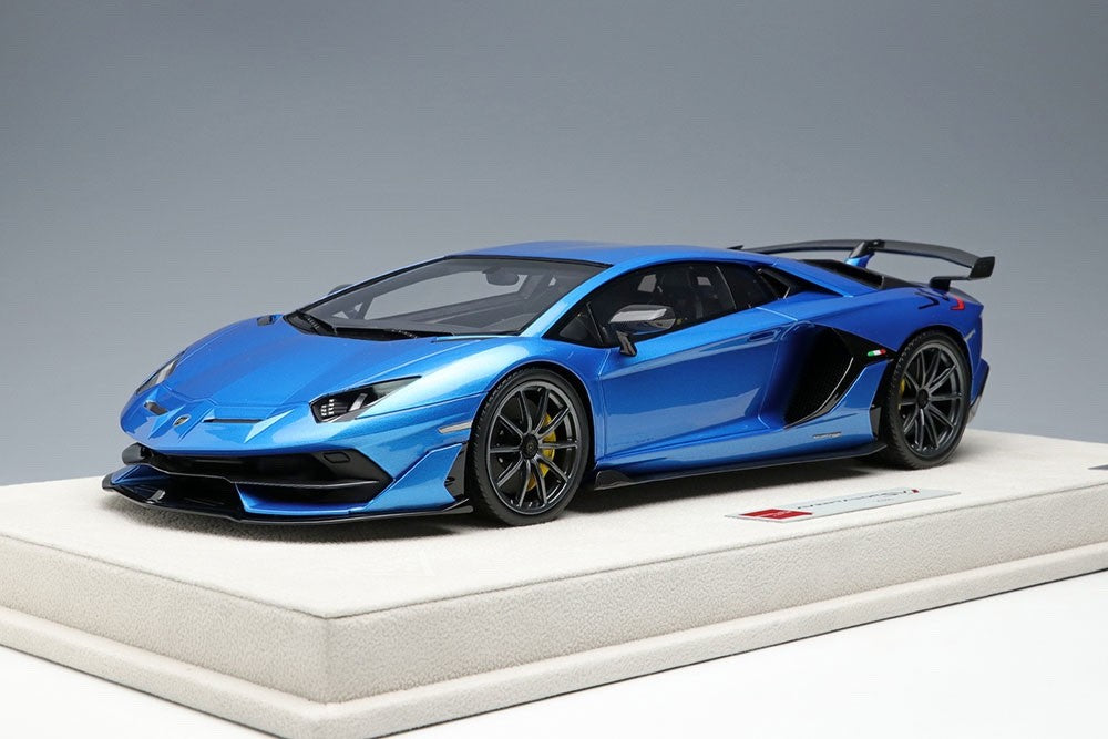 EIDOLON EML026B 1/18 Lamborghini Aventador SVJ 2018 Blu Aegir Resin Ltd 60pcs