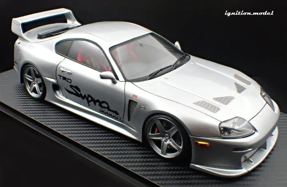 Ignition Model IG3600 1/18 Toyota Supra A80 TRD 3000GT Silver Resin