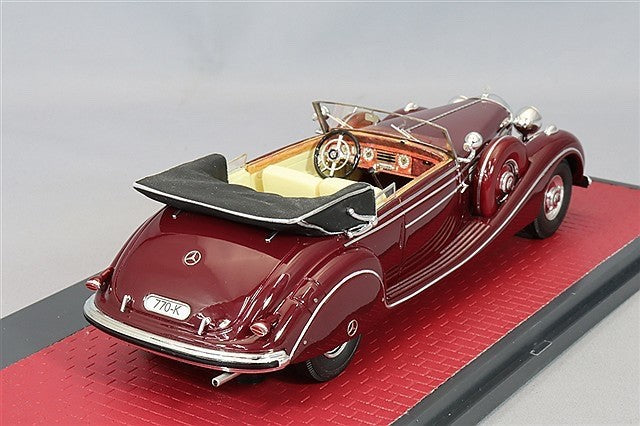 Matrix MX41302231 1/43 Mercedes-Benz 770K W150 Cabriolet B 1939 Maroon Resin