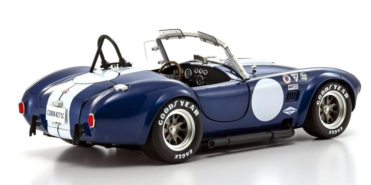 Kyosho KS08048BLMW 1/18 Shelby Cobra 427 S/C 1965 Blue White Stripe