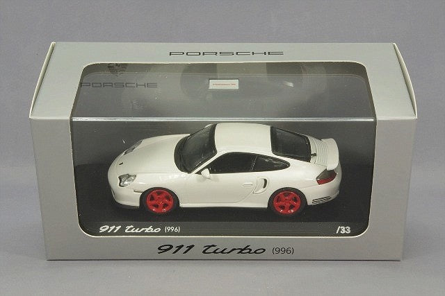 Minichamps WAP0205050AVKKJP 1/43 Porsche 911 996 Turbo White Diecast