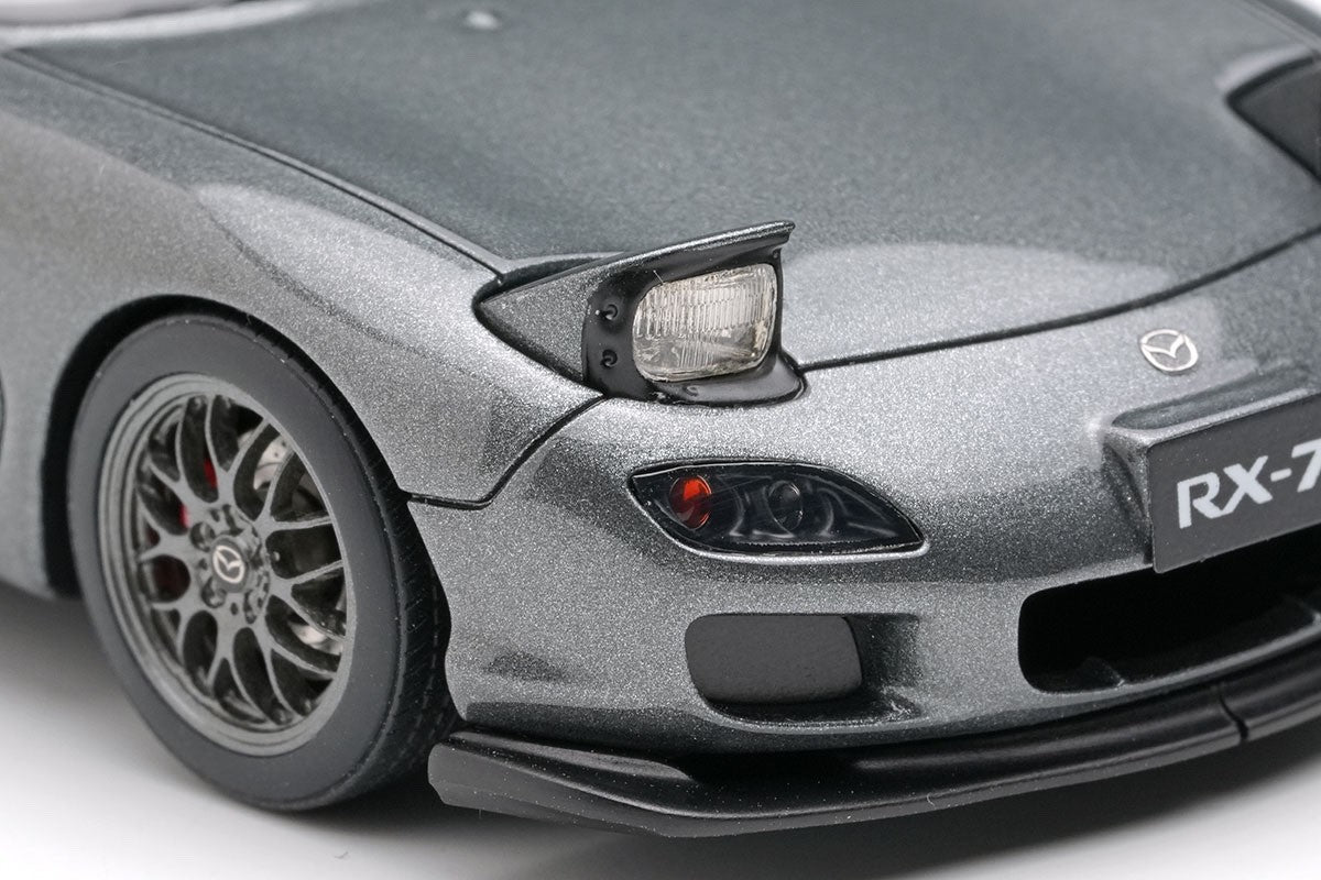 EIDOLON EM817A 1/43 Mazda RX-7 FD3S Spirit R 2002 Headlamp Open Titanium Gray
