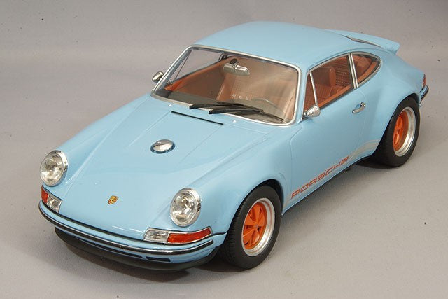 KK Scale KKDC180441 1/18 Porsche Singer 911 Coupe Light Blue Diecast