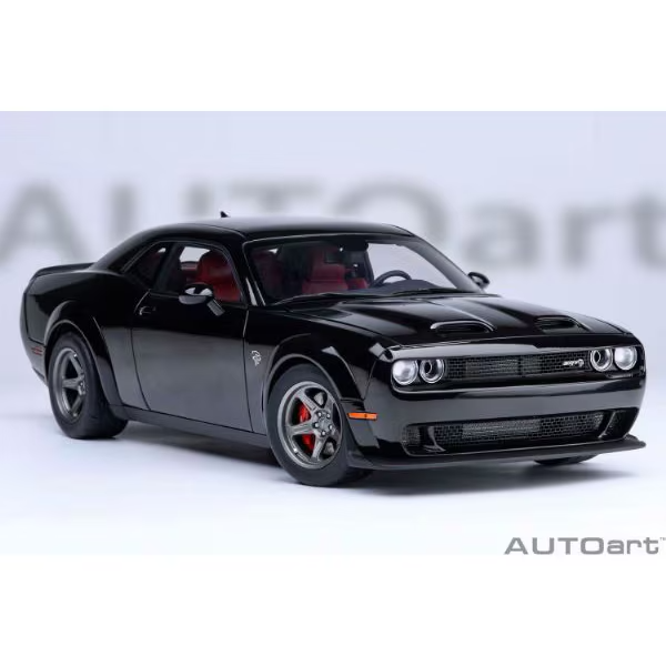 AUTOart 71765 1/18 Dodge Challenger SRT Super Stock 2023 Black Diecast