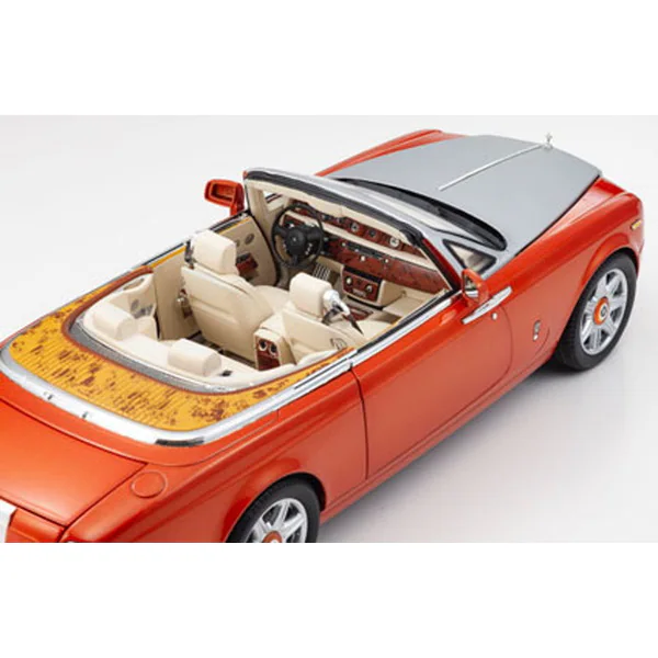 KYOSHO KS08871P 1/18 Rolls-Royce Phantom Drophead Coupé Orange Die-Cast Model