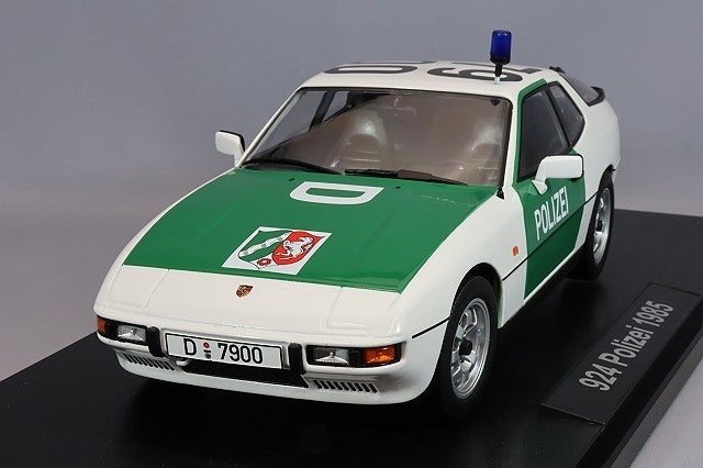 KK Scale KKDC180723 1/18 Porsche 924 Police 1985 Green White Diecast