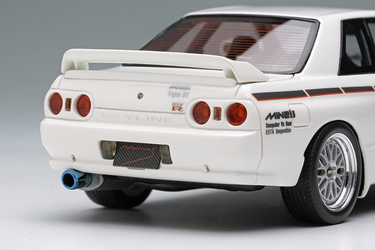 Make Up EIDOLON EM644A 1/43 Mines Skyline GT-R BNR32 N1 White BBS LM Evolution