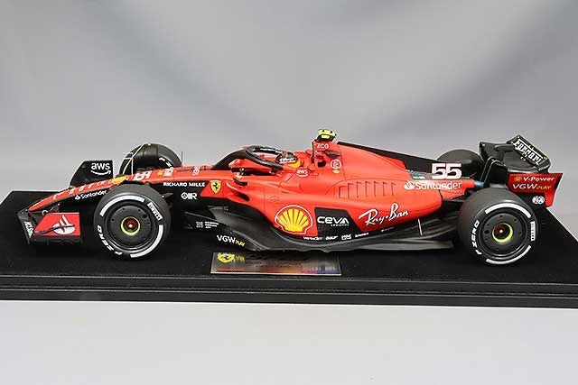 Looksmart LS18F1052 1/18 Ferrari SF-23 F1 Bahrain GP 2023 4th #55 Sainz