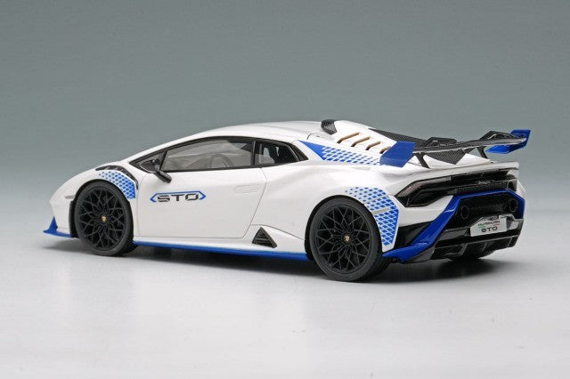 EIDOLON EM737G 1/43 Lamborghini Huracan STO 2021 White Blue Resin