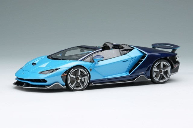 EIDOLON EM783E 1/43 Lamborghini Centenario Roadster LP770-4 Rear Wing Up Blu