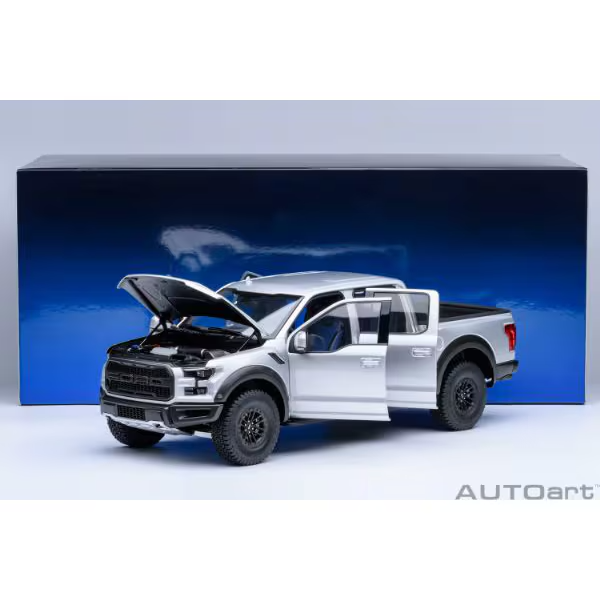 AUTOart 72950 1/18 Ford F-150 Raptor SuperCrew 2019 Silver Diecast