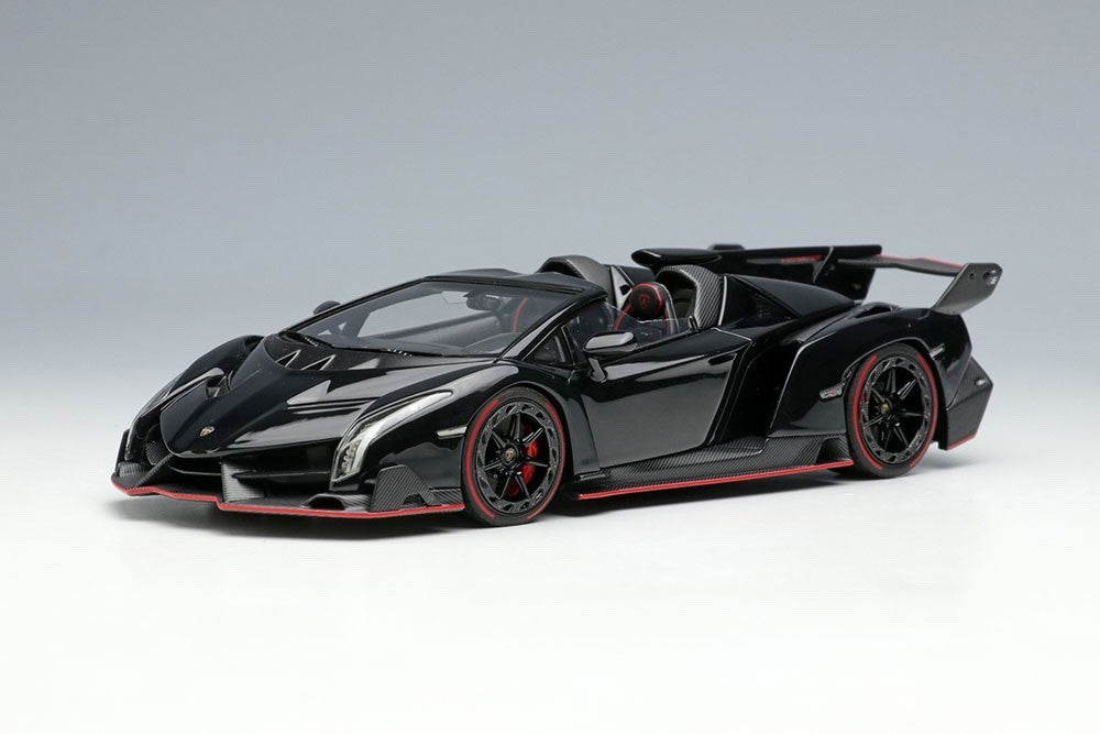 EIDOLON EM451H 1/43 Lamborghini Veneno Roadster 2015 Black Resin Ltd 80pcs