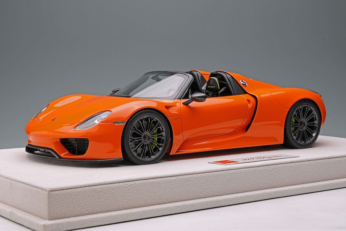 Make Up EIDOLON EML045H 1/18 Porsche 918 Spyder 2011 GT3 Orange Limited 100pcs