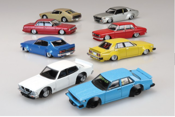 Aoshima SN11188 1/64 Grachan Collection 16 Box Multi Color Diecast