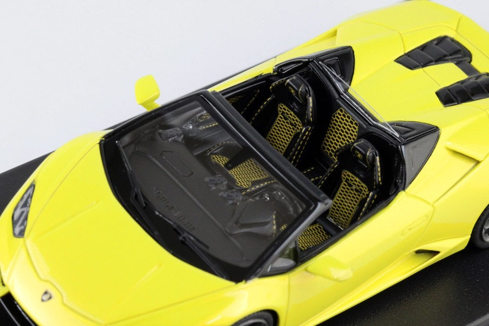 Looksmart LS464A 1/43 Lamborghini Huracan LP580-2 Spyder Giallo Tenerife Resin
