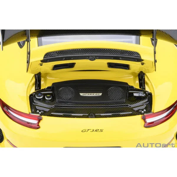 AUTOart 78178 1/18 Porsche 911 991.2 GT3 RS Weissach Yellow Diecast