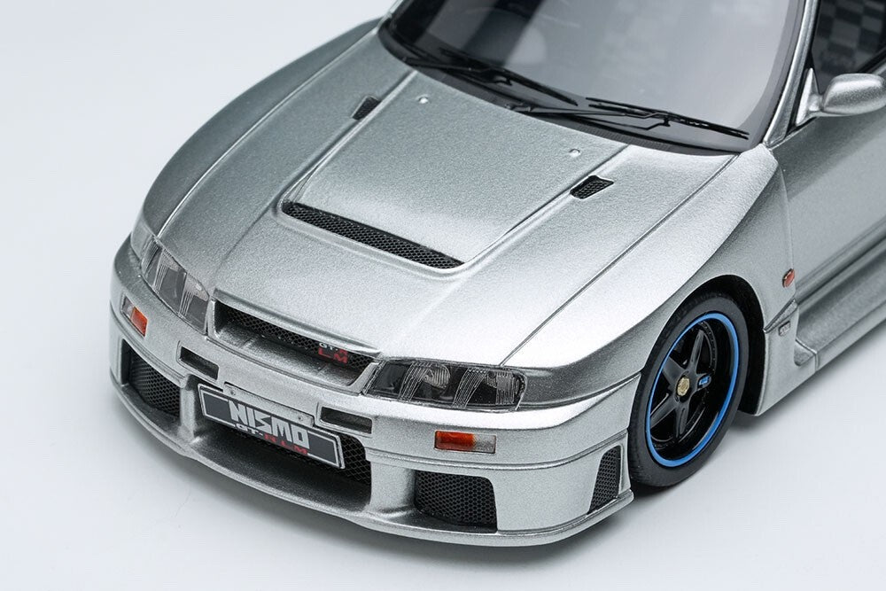 Make Up EIDOLON EM500 1/43 Nissan GT-R LM Road Car 1995 Silver