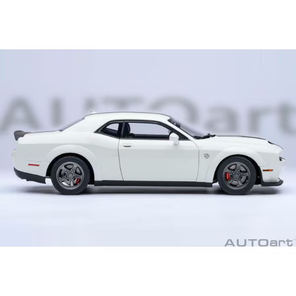 AUTOart 71766 1/18 Dodge Challenger SRT Super Stock 2023 White Diecast