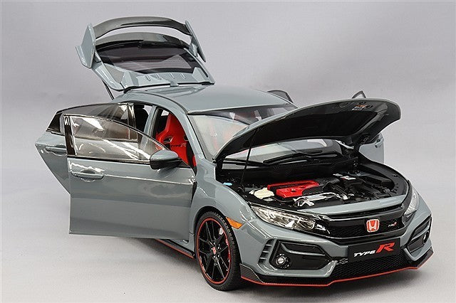 LCD Model LCD18005B-GR 1/18 Honda Civic Type R Grey Diecast