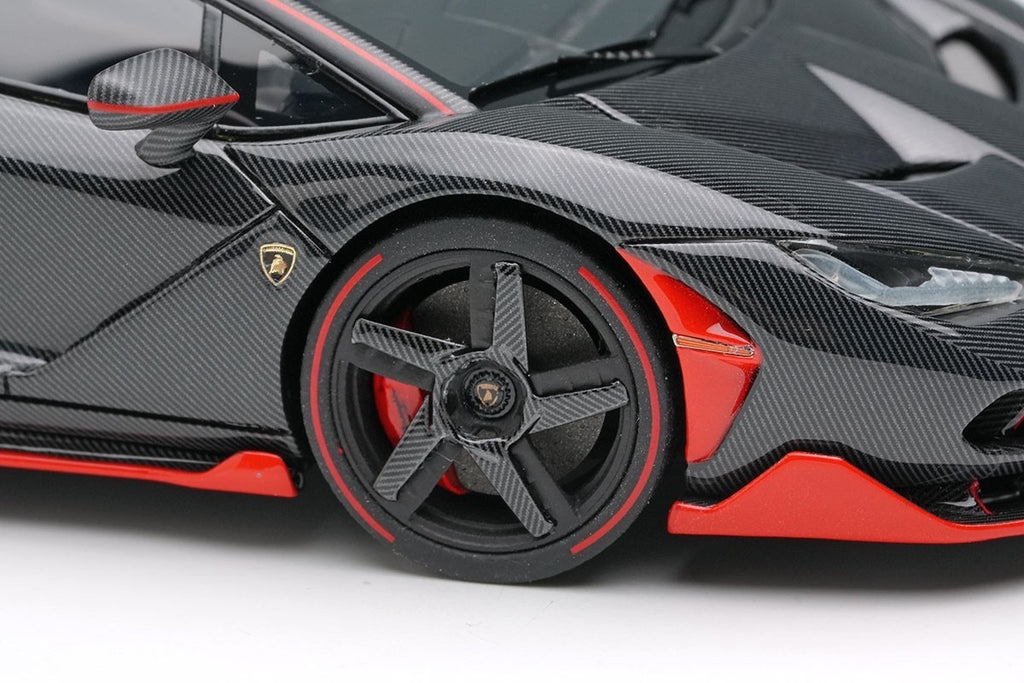 EIDOLON EM780G 1/43 Lamborghini Centenario LP770-4 Carbon Red Stripe