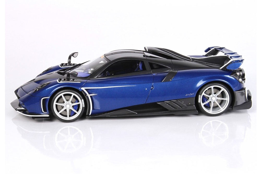 BBR P18192AV 1/18 Pagani Huayra Imola 2020 Carbon Blue Resin Limited 200pcs w/Di