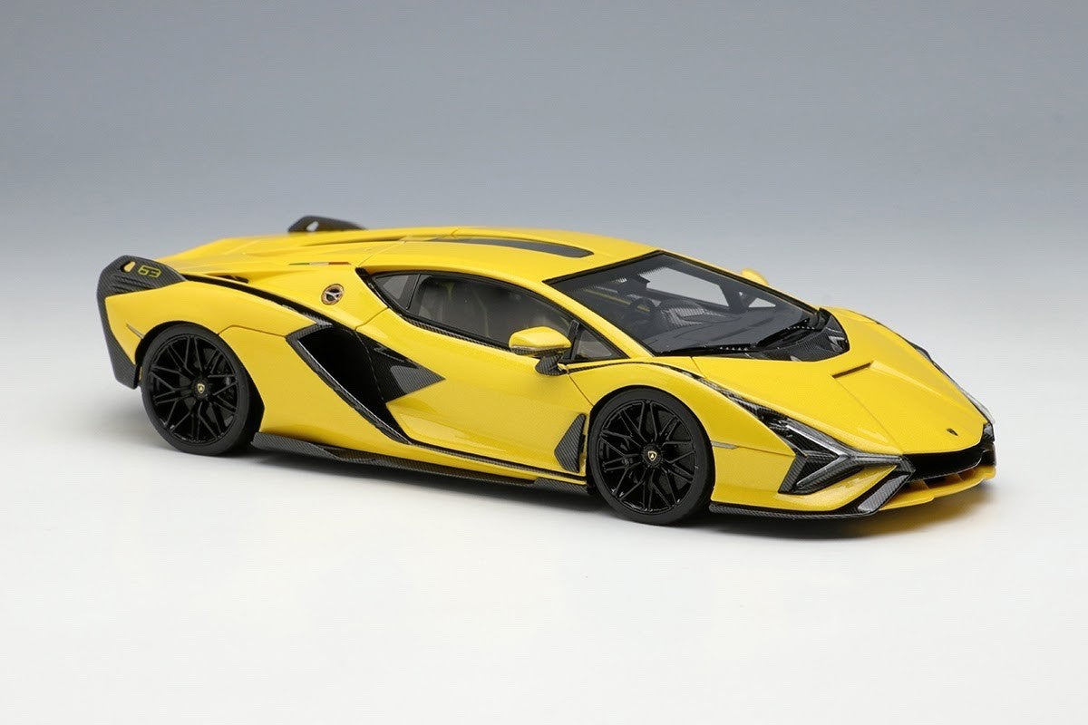 EIDOLON EM533F 1/43 Lamborghini Sian FKP 37 2019 Giallo Inti Car