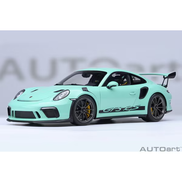 AUTOart 78181 1/18 Porsche 911 991.2 GT3 RS Mint Green Diecast