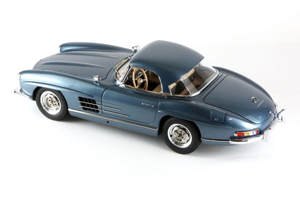 CMC M-283 1/18 Mercedes-Benz 300 SL W198 Roadster Hardtop 1957 Blue Metallic Die