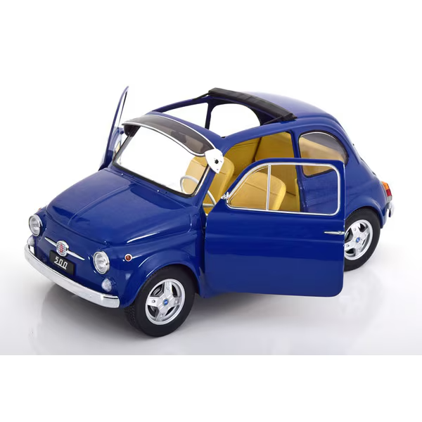 KK Scale KKDC120063 - 1/12 Fiat 500 F Custom 1968 Dark Blue [Die-cast Mini Car]
