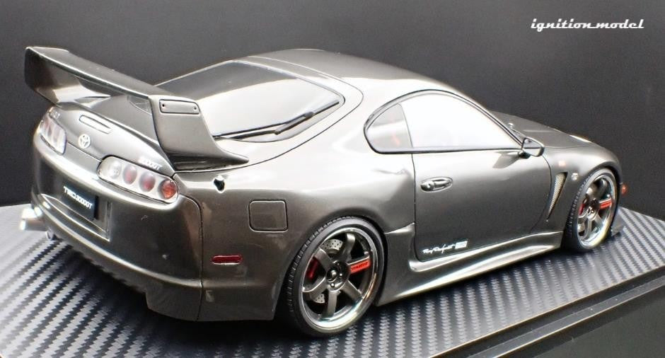 Ignition Model 1/18 Toyota Supra A80 TRD 3000GT Gun Metallic Resin Model IG3601
