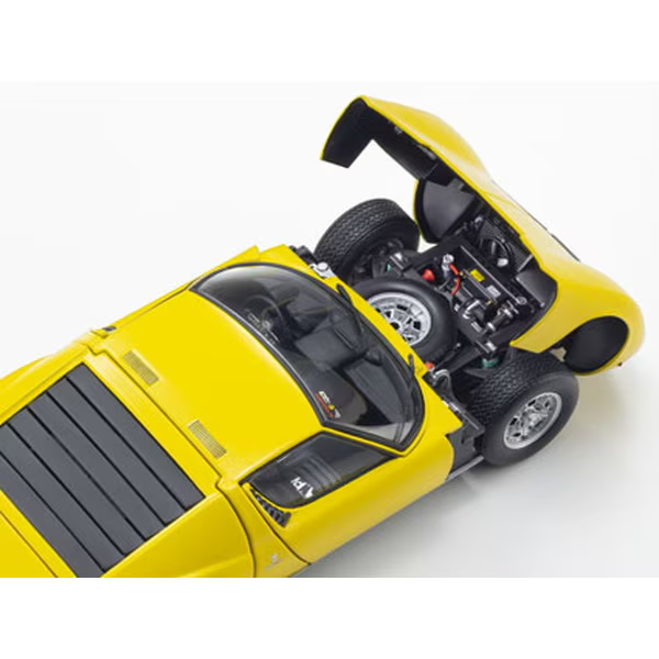 Kyosho KS08314Y 1/18 Lamborghini Miura P400 Yellow Diecast Model Car