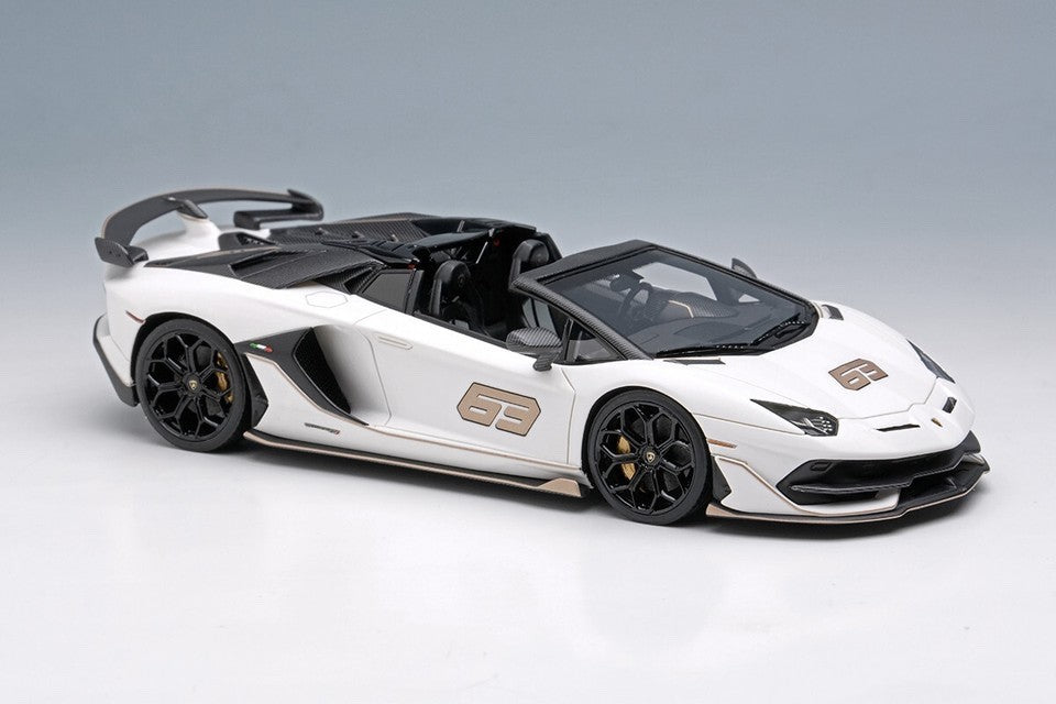 EIDOLON EM517F 1/43 Lamborghini Aventador SVJ 63 Roadster 2019 Bianco Phanes