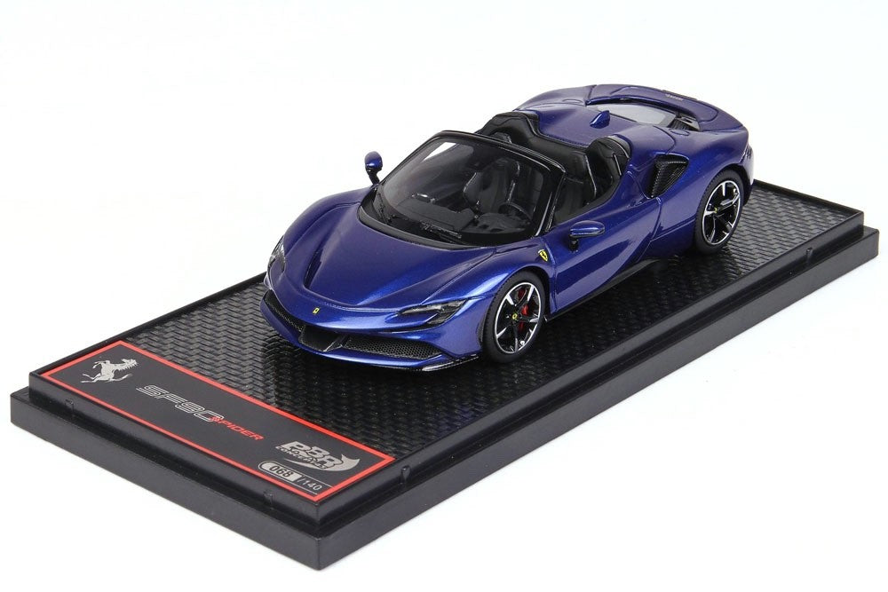 BBR BBRC244B 1/43 Ferrari SF90 Spider Blu Elettrico Metallic Blue Resin Ltd 140