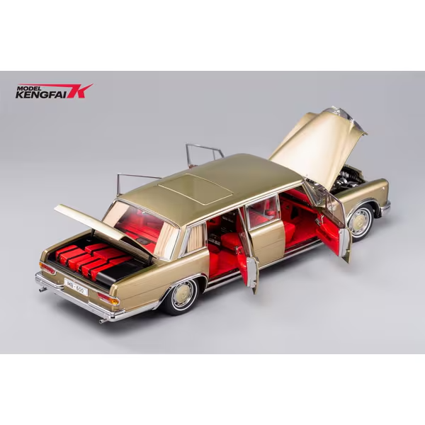 KENGFai TK-KF029-3 1/18 Mercedes-Benz Pullman Pearl Champagne Gold Diecast Model