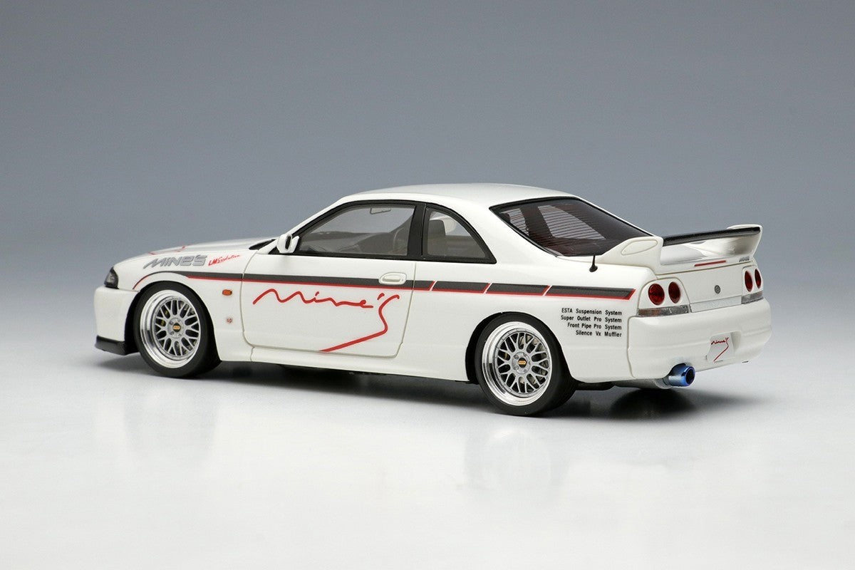 Make Up EIDOLON EM645B 1/43 Mines Skyline GT-R BCNR33 N1 White